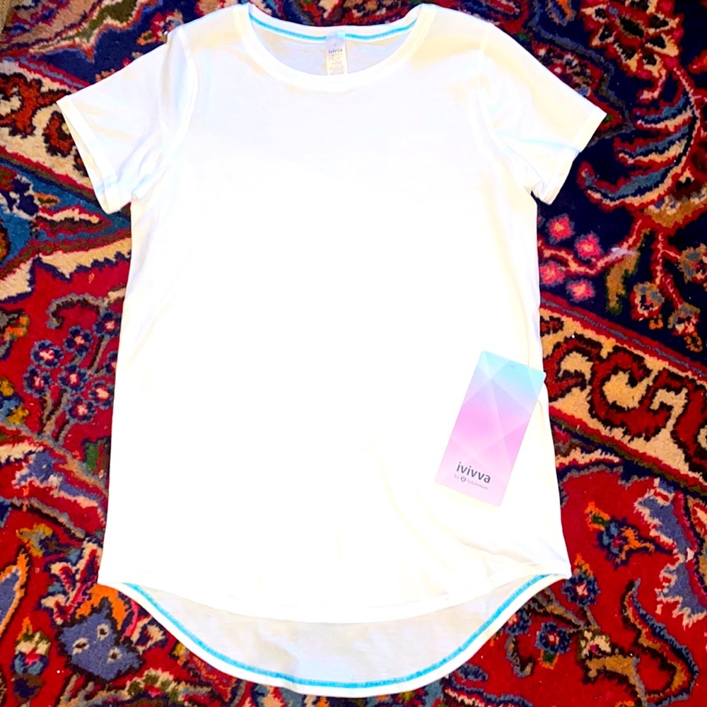 NWT IVIVVA Lululemon Rise Shine Repeat SS Tee Sz 12
